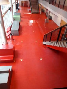 Waterschade school Spijkenisse door geknapte waterleiding